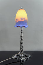 Charger l&#39;image dans la galerie, Lampe en Fer Forgé par Paul Kiss et Muller Frères, France, Art Deco, Circa 1920
