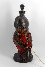 Загрузить изображение в средство просмотра галереи, Importante lampe « Chouette » en céramique – Walter Gerhards Allemagne de l’Ouest, circa 1960–1970
