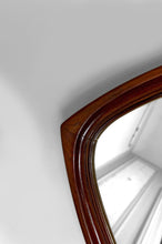 Charger l&#39;image dans la galerie, Important Miroir Triangulaire en Teck, Design Scandinave, Circa 1950
