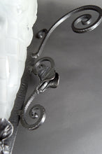 Charger l&#39;image dans la galerie, Importante Paire d&#39;Appliques en Fer Forgé par Degué, Art Déco, France, circa 1930
