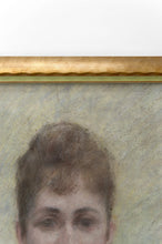 Загрузить изображение в средство просмотра галереи, Important Pastel de la Belle Époque, Portrait de mère et enfant – France, vers 1890–1900
