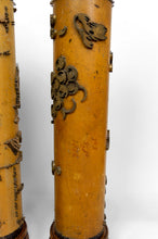 Charger l&#39;image dans la galerie, Lot de 3 Importantes Lampes, Anciens Rouleaux Encreur Art Nouveau Industriel, Circa 1900
