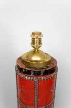 Charger l&#39;image dans la galerie, Importante Lampe Sculpturale, Ancien Rouleau Encreur Art Déco Industriel, Circa 1920-1930
