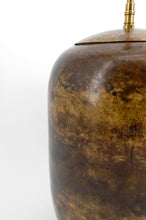 Загрузить изображение в средство просмотра галереи, Lampe Art Déco moderniste en laiton patiné, vers 1930
