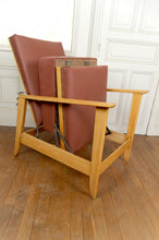 Charger l'image dans la galerie, Fauteuil à système – Chaise longue de type Morris Art Déco / Période de la Reconstruction, France, vers 1940
