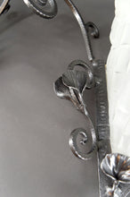 Charger l&#39;image dans la galerie, Importante Paire d&#39;Appliques en Fer Forgé par Degué, Art Déco, France, circa 1930
