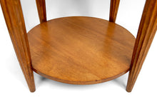 Charger l&#39;image dans la galerie, Guéridon / Table d’Appoint en Chêne Massif &amp; Plateau en Marbre Griotte France, Art Déco, Circa 1920

