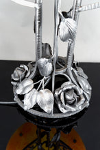 将图片加载到图库查看器，Lampe Art Déco exceptionnelle en fer forgé et pâte de verre – France, vers 1920
