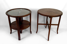 将图片加载到图库查看器，Guéridon / tables gigognes transformable en 2 tables d&#39;appoints, Art Nouveau, France, Attribué à Louis Majorelle, Circa 1910
