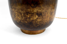 Загрузить изображение в средство просмотра галереи, Lampe Art Déco moderniste en laiton patiné, vers 1930
