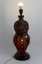 Загрузить изображение в средство просмотра галереи, Importante lampe « Chouette » en céramique – Walter Gerhards Allemagne de l’Ouest, circa 1960–1970
