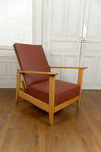 Charger l'image dans la galerie, Fauteuil à système – Chaise longue de type Morris Art Déco / Période de la Reconstruction, France, vers 1940
