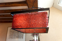 Charger l&#39;image dans la galerie, Important Lustre en Perles de Verre Rouge, Murano, Italie, Brutalisme, Circa 1970
