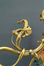 将图片加载到图库查看器，Lustre Art Nouveau en Bronze doré, France, Circa 1890
