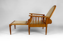 Load image into Gallery viewer, Fauteuil / chaise longue Morris en hêtre, Art Déco, France, Circa 1925
