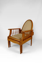 将图片加载到图库查看器，Fauteuil / chaise longue Morris en hêtre, Art Déco, France, Circa 1925
