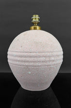 Load image into Gallery viewer, Lampe Art Déco, dans le style de Jean Besnard, email crispé blanc sur fond rose, France, Circa 1925
