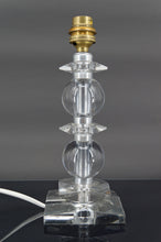 将图片加载到图库查看器，Lampe en cristal Art Déco, attribuée à Jacques Adnet pour Bacarrat, France, Circa 1940

