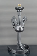 将图片加载到图库查看器，Lampe au coq en fer forgé par Jean Touret / les Ateliers de Marolles, Mid-Century Modern, France, Circa 1950
