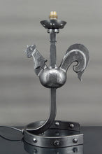 Cargar imagen en el visor de la galería, Lampe au coq en fer forgé par Jean Touret / les Ateliers de Marolles, Mid-Century Modern, France, Circa 1950
