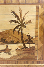 Cargar imagen en el visor de la galería, Table basse Midcentury africaine en bois marqueté, vers 1960
