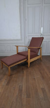 Charger et lire la vidéo dans la visionneuse de la Galerie, Fauteuil à système – Chaise longue de type Morris Art Déco / Période de la Reconstruction, France, vers 1940
