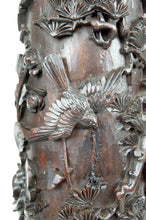 Загрузить изображение в средство просмотра галереи, Importante colonne / sellette haute asiatique en bois sculpté, circa 1880, Indochine
