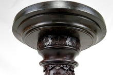 将图片加载到图库查看器，Importante colonne / sellette haute asiatique en bois sculpté, circa 1880, Indochine
