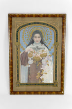 Load image into Gallery viewer, Lithographie Sainte Thérèse de Lisieux par Edgard Maxence, 1927
