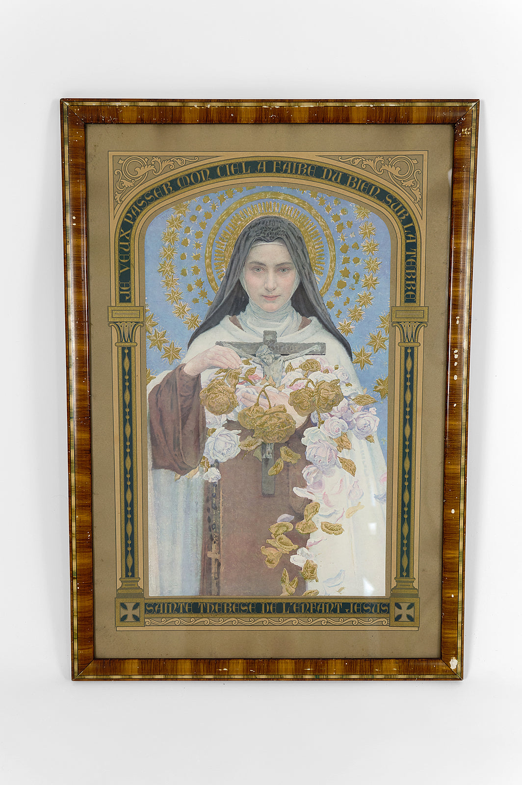 Lithographie Sainte Thérèse de Lisieux par Edgard Maxence, 1927