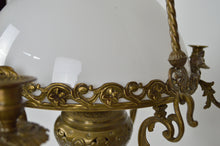 Lade das Bild in den Galerie-Viewer, Lustre monte-baisse Napoléon III en bronze et laiton

