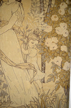 Charger l&#39;image dans la galerie, Paire de tapisseries Art Nouveau &quot;La Fête du Printemps&quot; par Eugène Grasset, 1900
