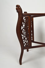 Load image into Gallery viewer, Table basse indochinoise sculptée avec plateau en laiton, 1890
