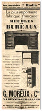 将图片加载到图库查看器，Meuble de notaire à tiroirs par G. M. Radia, circa 1920
