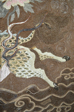 将图片加载到图库查看器，Grande tapisserie Meiji en soie brodée, Japon, vers 1890
