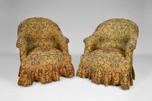 Cargar imagen en el visor de la galería, Paire de fauteuils crapauds, motif paisley
