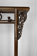 Load image into Gallery viewer, Vestiaire / porte manteau asiatique en bois sculpté de dragons
