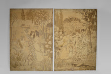 Charger l&#39;image dans la galerie, Paire de tapisseries Art Nouveau &quot;La Fête du Printemps&quot; par Eugène Grasset, 1900

