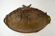 将图片加载到图库查看器，Vide-poche Art Nouveau en bronze, vers 1900
