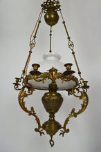Загрузить изображение в средство просмотра галереи, Lustre monte-baisse Napoléon III en bronze et laiton
