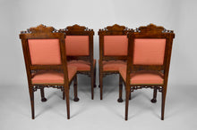 Lade das Bild in den Galerie-Viewer, Lot de 4 chaises japonisantes attribuées à Gabriel Viardot, France, circa 1880
