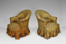 Load image into Gallery viewer, Paire de fauteuils crapauds, motif paisley
