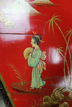 Cargar imagen en el visor de la galería, Armoire laquée Art Déco d&#39;inspiration Asiatique attribuée à Eugène Tabouret, circa 1925
