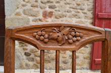 Cargar imagen en el visor de la galería, Table et 6 chaises Art Nouveau par Gauthier-Poinsignon en chêne

