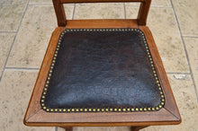 将图片加载到图库查看器，Table et 6 chaises Art Nouveau par Gauthier-Poinsignon en chêne
