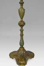 Charger l&#39;image dans la galerie, Chandelier Napoléon III en bronze patiné, modèle aux Sirènes
