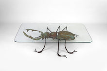 Cargar imagen en el visor de la galería, Table basse au scarabée par François Melin, circa 1970
