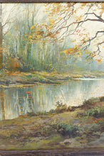 将图片加载到图库查看器，Paysage d&#39;automne, peinture impressionniste par Kees Terlouw, France, circa 1910
