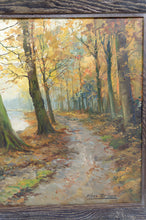 Charger l&#39;image dans la galerie, Paysage d&#39;automne, peinture impressionniste par Kees Terlouw, France, circa 1910
