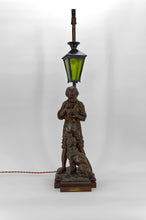 Load image into Gallery viewer, Lampe &quot;La Bonne Soupe&quot; par Victor Rousseau, Art Nouveau, circa 1900

